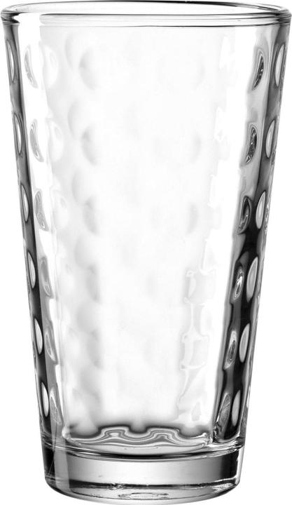 Actual product image Leonardo Longdrink glass Optic 540 ml, 4 pieces, Transparent (5.40 dl, 4 x, Long drink glasses)