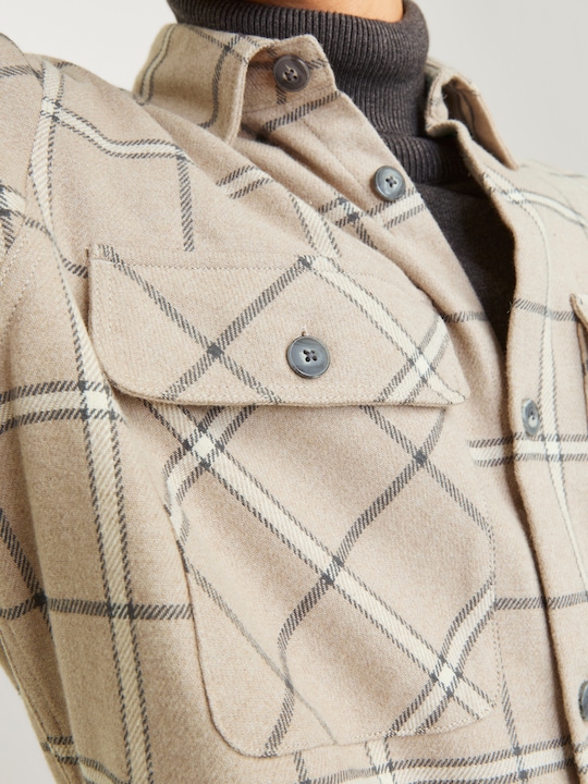 Image du produit Jack & Jones Jprraymond Melange Check Ls Overshirt Sn (L)