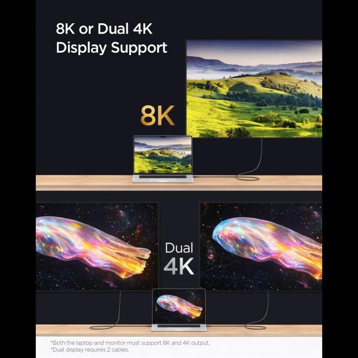 Actual product image Spigen Essential USB C to USB C 240W Cable black EB24012CC (1.20 m, 240 W)