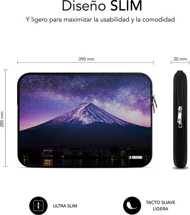 Produktbild Subblim Funda Portatil Trendy Sleeve Neo Mountain 15,6" (15.60", Universal)
