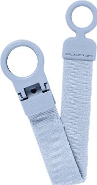 Actual product image Bibs Pacifier Clip Loop Dusty Blue