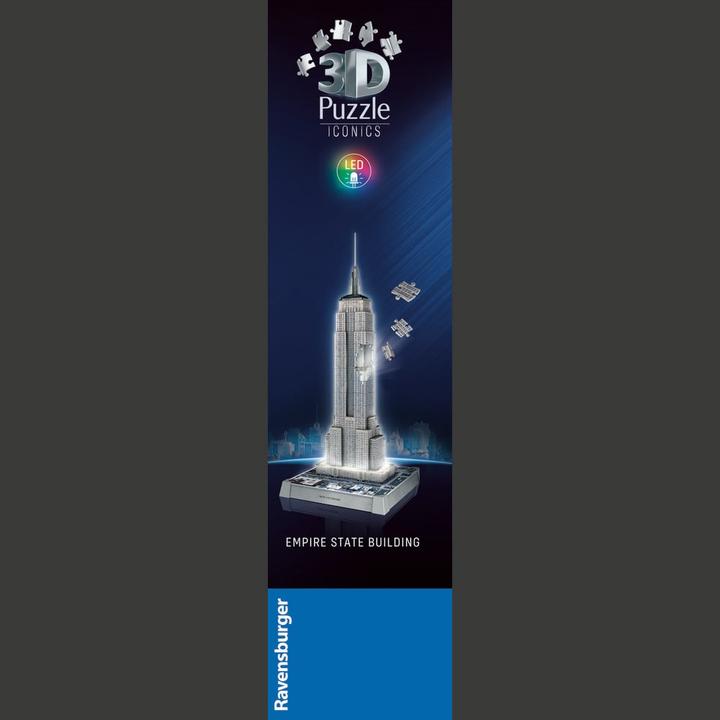Productafbeelding Ravensburger 3D Iconen: Empire State Building - met licht (216 onderdelen)