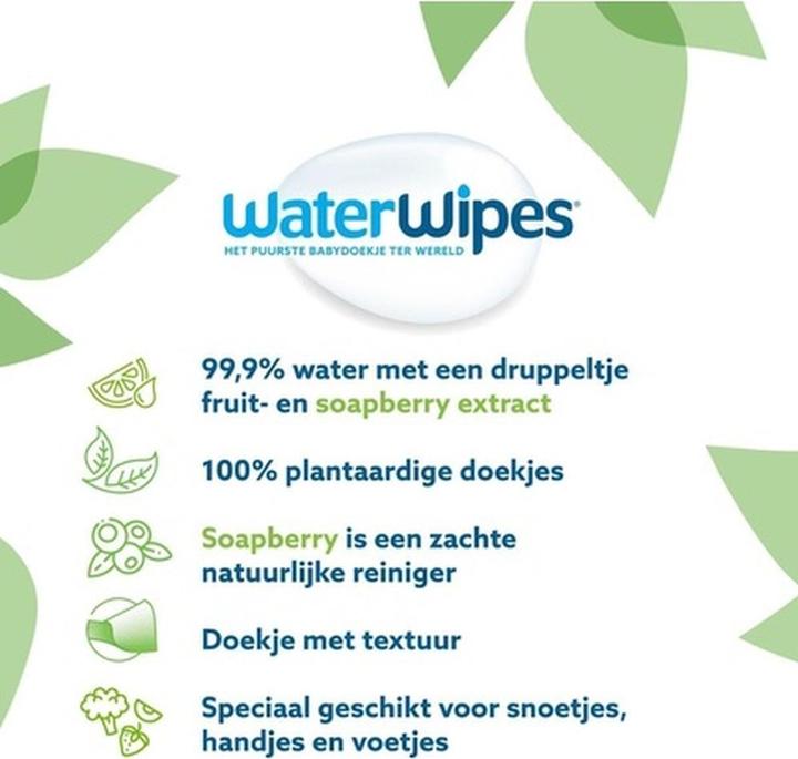 Actual product image WaterWipes Snoetendoekjes - 9 x 60 toetenvegers - 540 doekjes (540 Piece)