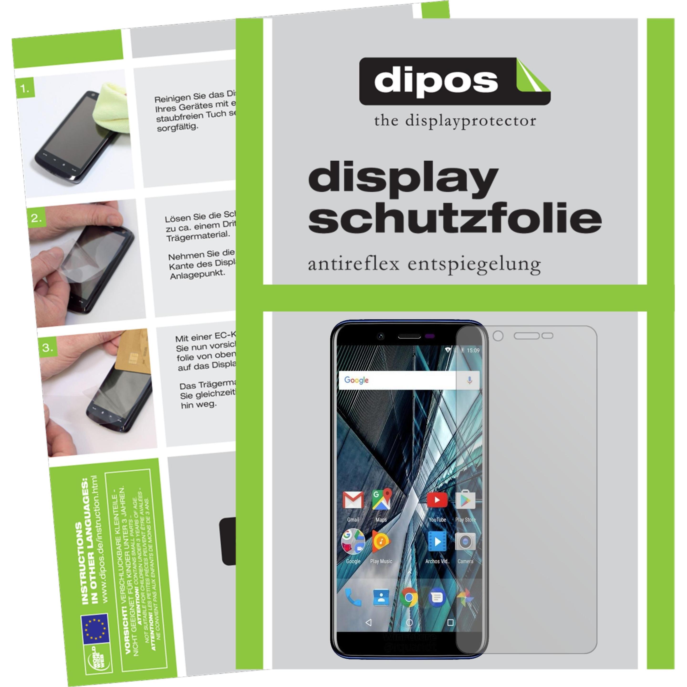 Dipos Displayschutzfolie Antireflex (5 Stück, Archos Core 57S), Smartphone Schutzfolie, Transparent