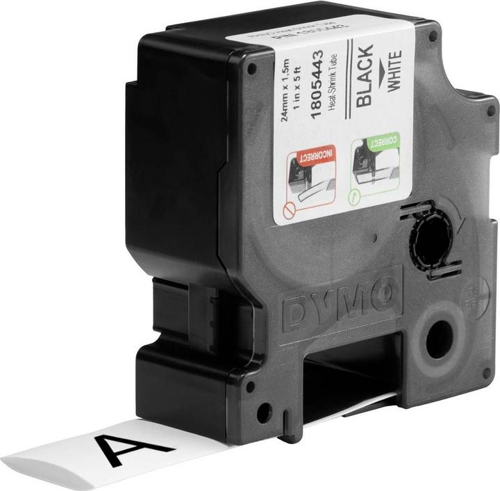 Produktbild Dymo Rhino Heat Shrink Tube 24mm white (2.40 cm, Weiss)