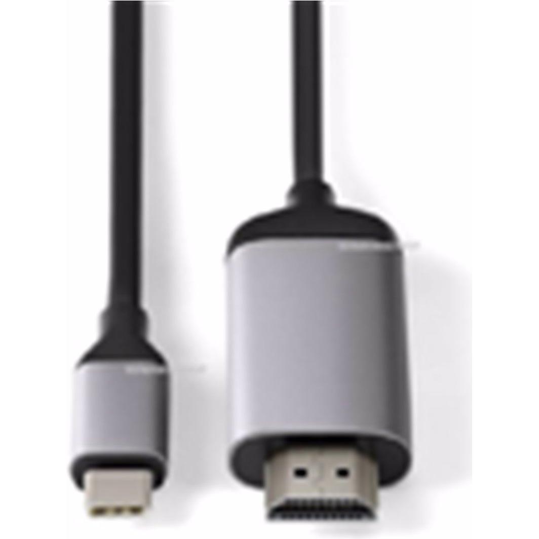 Thumbnail - Minix Neo-C-4K USB-C to 4K HDMI Cable Grey (1.80 m, HDMI), Video Kabel
