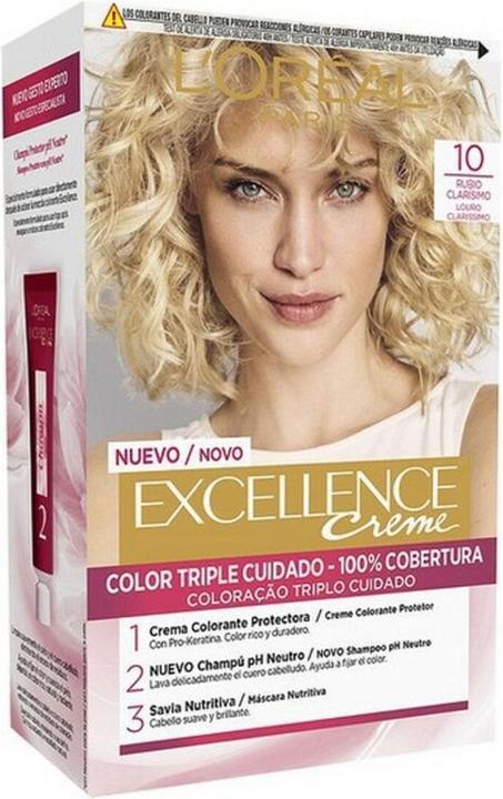 L'Oréal Paris EXCELLENCE Creme tinte #10 rubio muy claro (#10 rubio muy claro)
