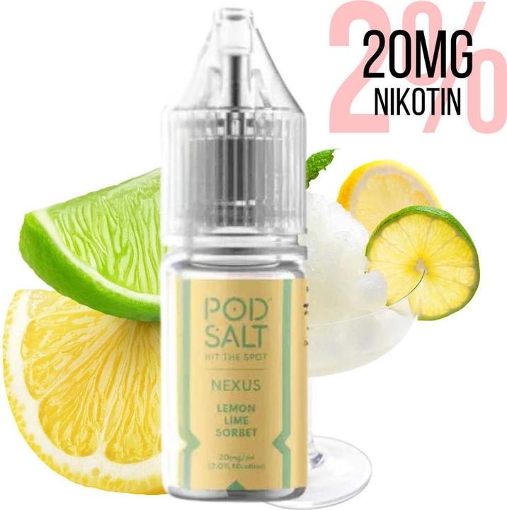 Immagine prodotto Pod Salt Nexus Nikotin Salz Liquid (Lime, Limone)