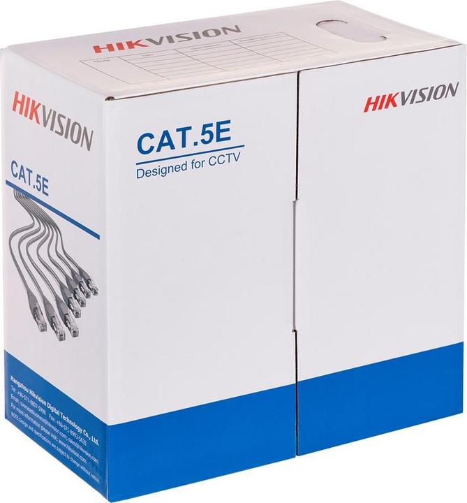 Actual product image Hikvision Przewód U/UTP cat.5e 305m kolor szary (U/UTP, CAT5e, 305 m)