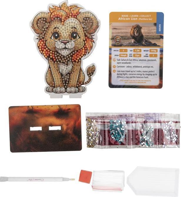 Produktbild Craft Buddy Safari Löwe, Crystal Art Buddy, ca. 11x8cm