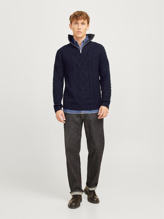 Produktbild Jack & Jones Einfarbig Strickpullover Strickpullover (S)