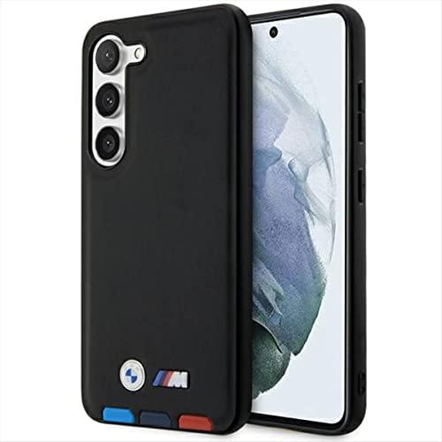 Image du produit BMW BMHCS23S22PTDK S23 S911 czarny/black Tampon en cuir tricolore (Samsung Galaxy S23)