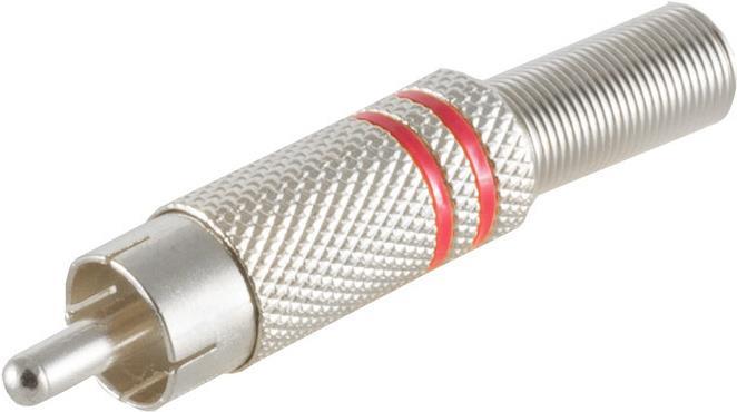 Shiverpeaks ®-BASIC-S--Connecteur RCA métal 6mm, rouge