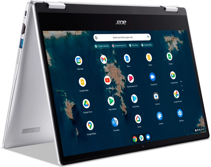 Productafbeelding Acer CB Spin CP314-1HN-C11N Chroom Cel.N4500/8GB/64GB eMMC/14" (14", Intel Celeron N4500, 8 GB, 64 GB, NL)