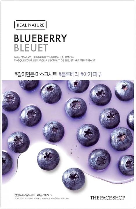 Produktbild The Face Shop Real Nature Face Mask With Blueberry Extract