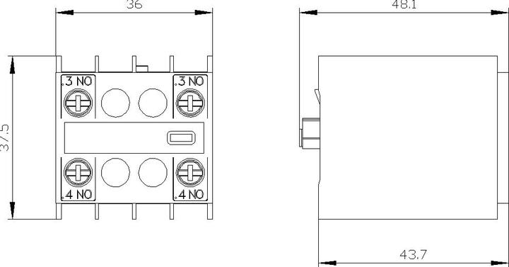Produktbild Siemens Hilfsschalterblock 3RH2911-1NF20 1 St.