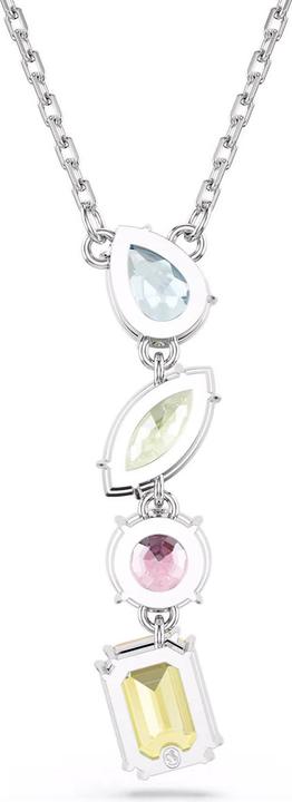 Actual product image Swarovski Gema Y necklace Various cuts Multicoloured (Swarovski Metal)
