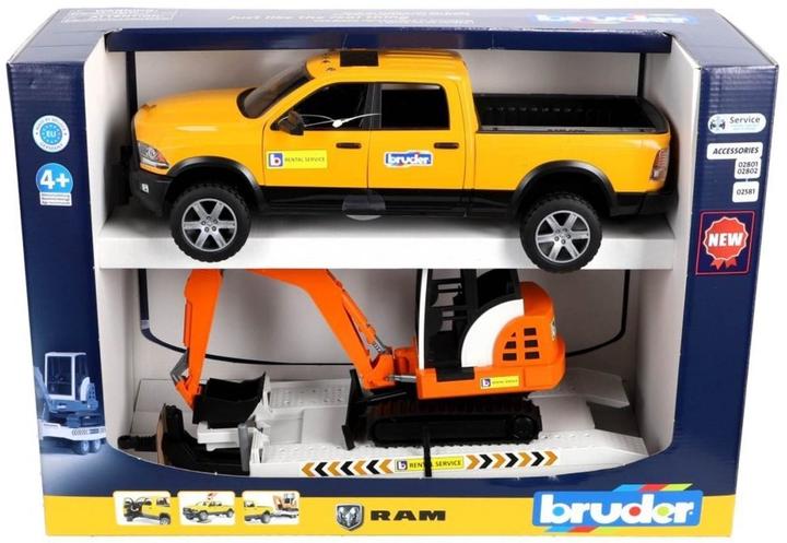 Image du produit Bruder RAM Rental Service mit Minibagger