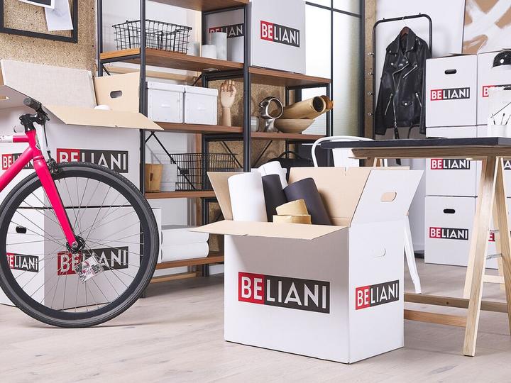 Produktbild Beliani Umzugskarton Set (10x) mit Logo (45 cm, 10x)