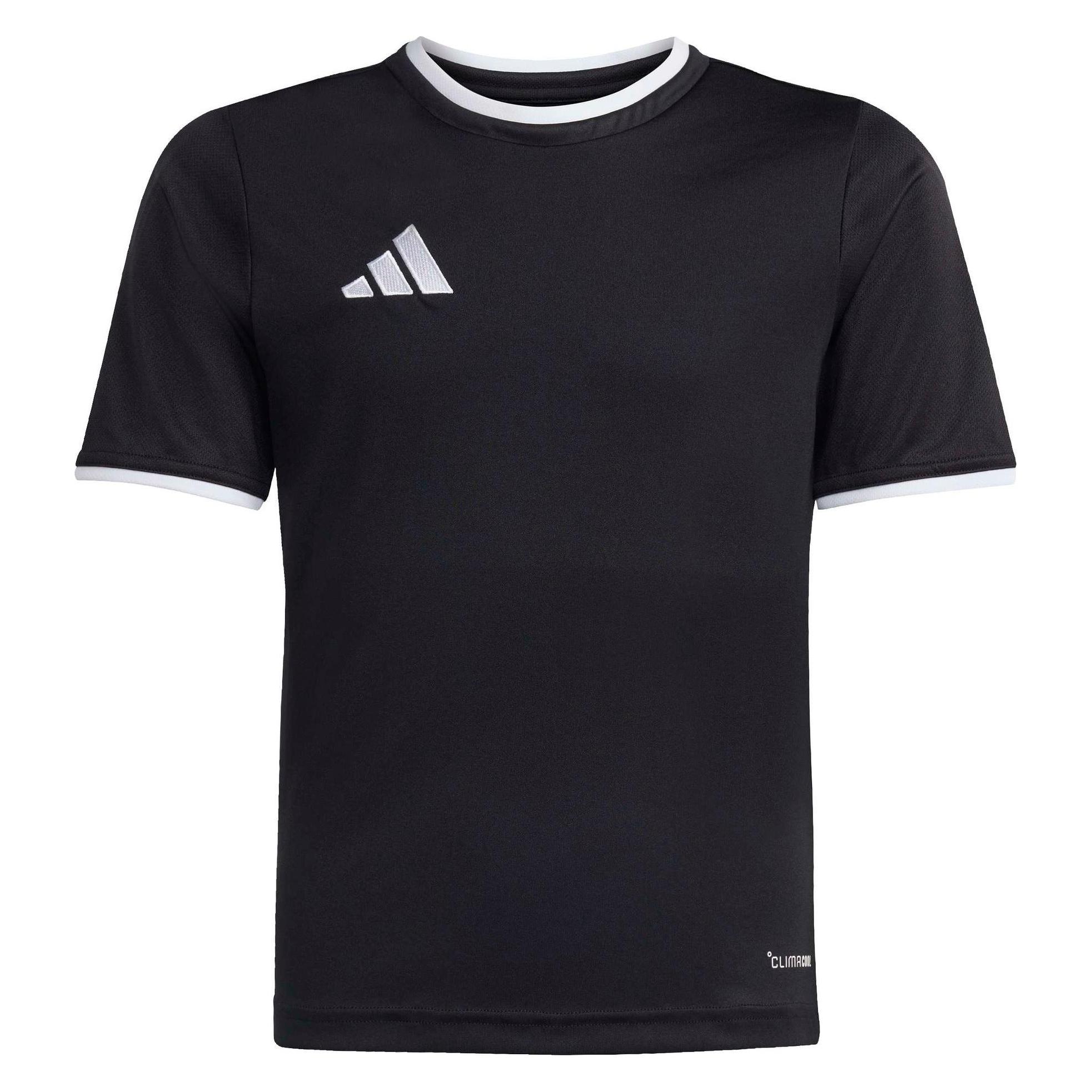 Adidas, Jongens, Sportief Shirt, Entrada Jsy T-shirt (116), Wit, Zwart, 116