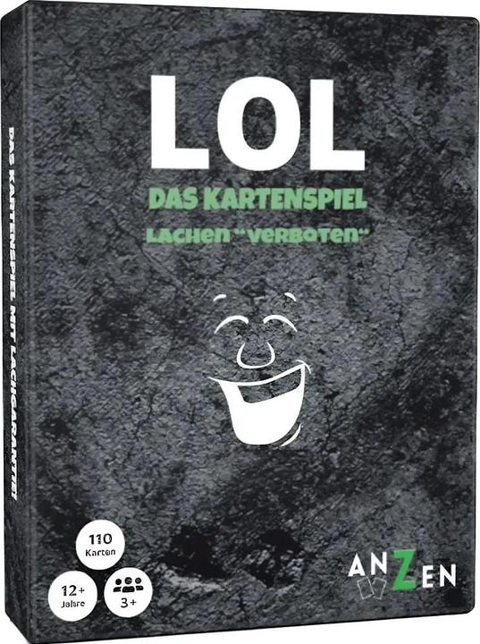 Immagine prodotto Anzen Spiele ANZEN - LOL Il gioco di carte - Risate vietate (Tedesco, 3 - 12 Giocatori)