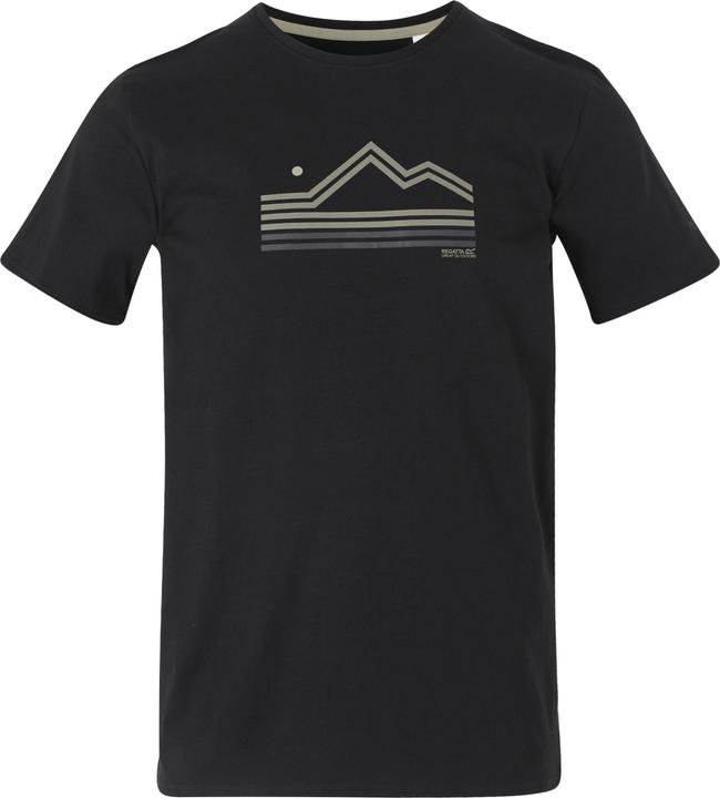 Actual product image Regatta Mens Breezed V Abstract Mountain T-Shirt (S)