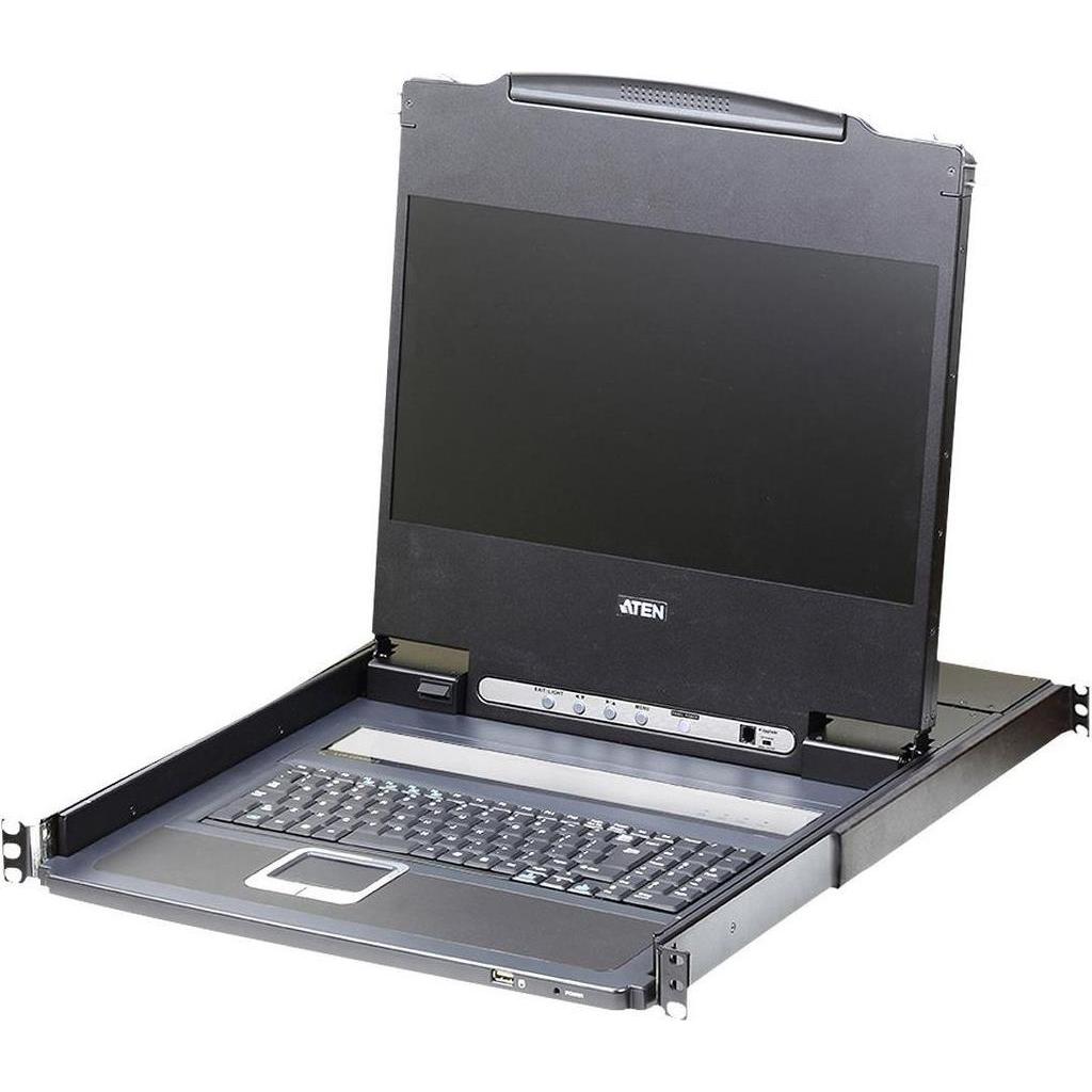Thumbnail - Aten CL6700MW 1U Schwarz Tastatur/Video/Maus (KVM)-Switch, KVM Switch, Schwarz