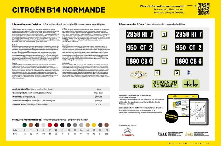 Nutritional values and ingredients Heller Citroen B14 Normande