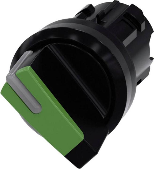 Actual product image Siemens Selector switch 22mm round green O-I