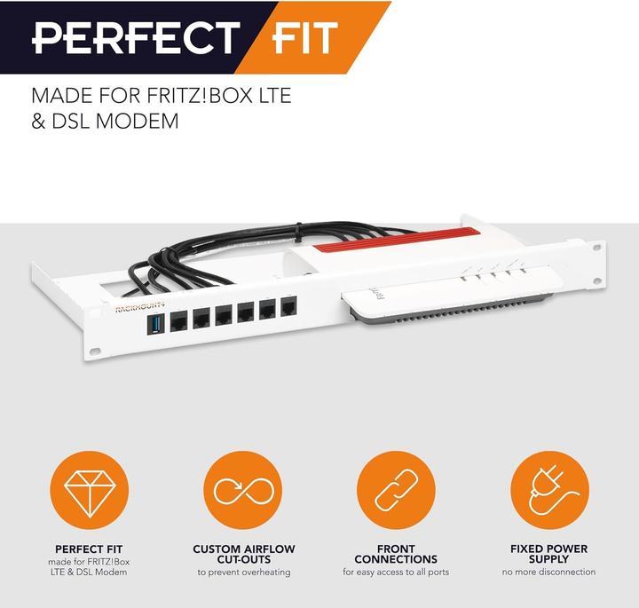 Produktbild Rackmount.IT Rack Mount Kit for AVM Fritz!Box 7530