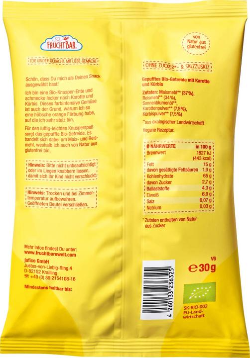 Immagine prodotto Fruchtbar Anatre croccanti Nibble Fun 8 x 30g (240 g)