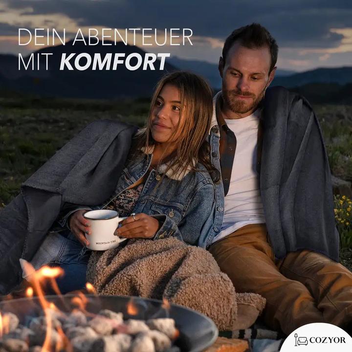 Immagine prodotto Cozyor Coperta da viaggio e cuscino da viaggio 2 in 1 per l'aereo (Cuscino per testa e collo)