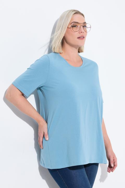Produktbild Ulla Popken T-Shirt, A-Linie, Rundhalsausschnitt, Halbarm (62)