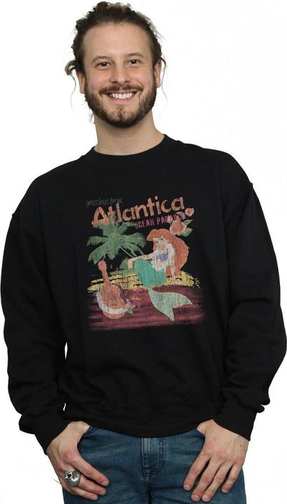 Actual product image Disney Mens The Little Mermaid Greetings From Atlantica Sweatshirt (5XL)