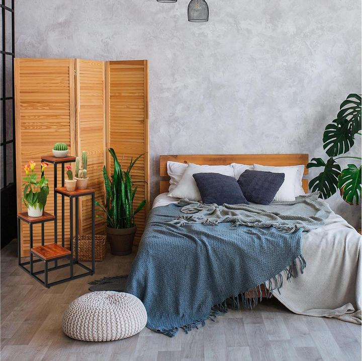 Image du produit Relaxdays Support pour plantes avec 4 étagères