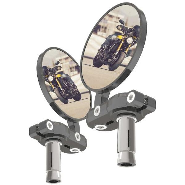 Oxford, Motorrad Zubehör, BarEnd Mirrors - Silver