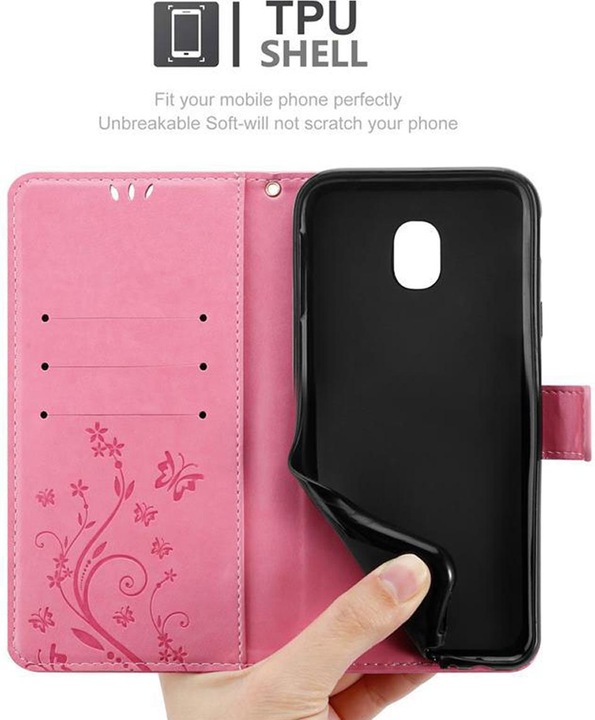 Produktbild Cadorabo Flower Book Cover (Samsung Galaxy J3 2017 (US Version))