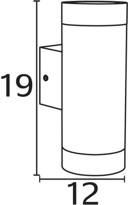 Actual product image Nordlux Tin Maxi, Double Wall Lamp, Black (GU10, IP54)