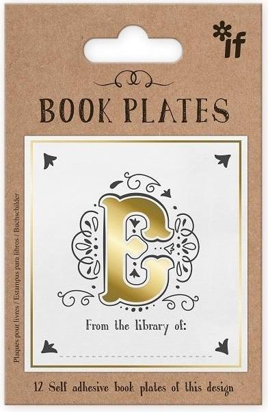 IF Exlibris - Satz Aufkleber - Buchstabe E