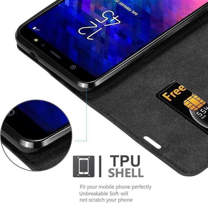 Actual product image Cadorabo Book Invisible Magnet Cover (Samsung Galaxy A6+)