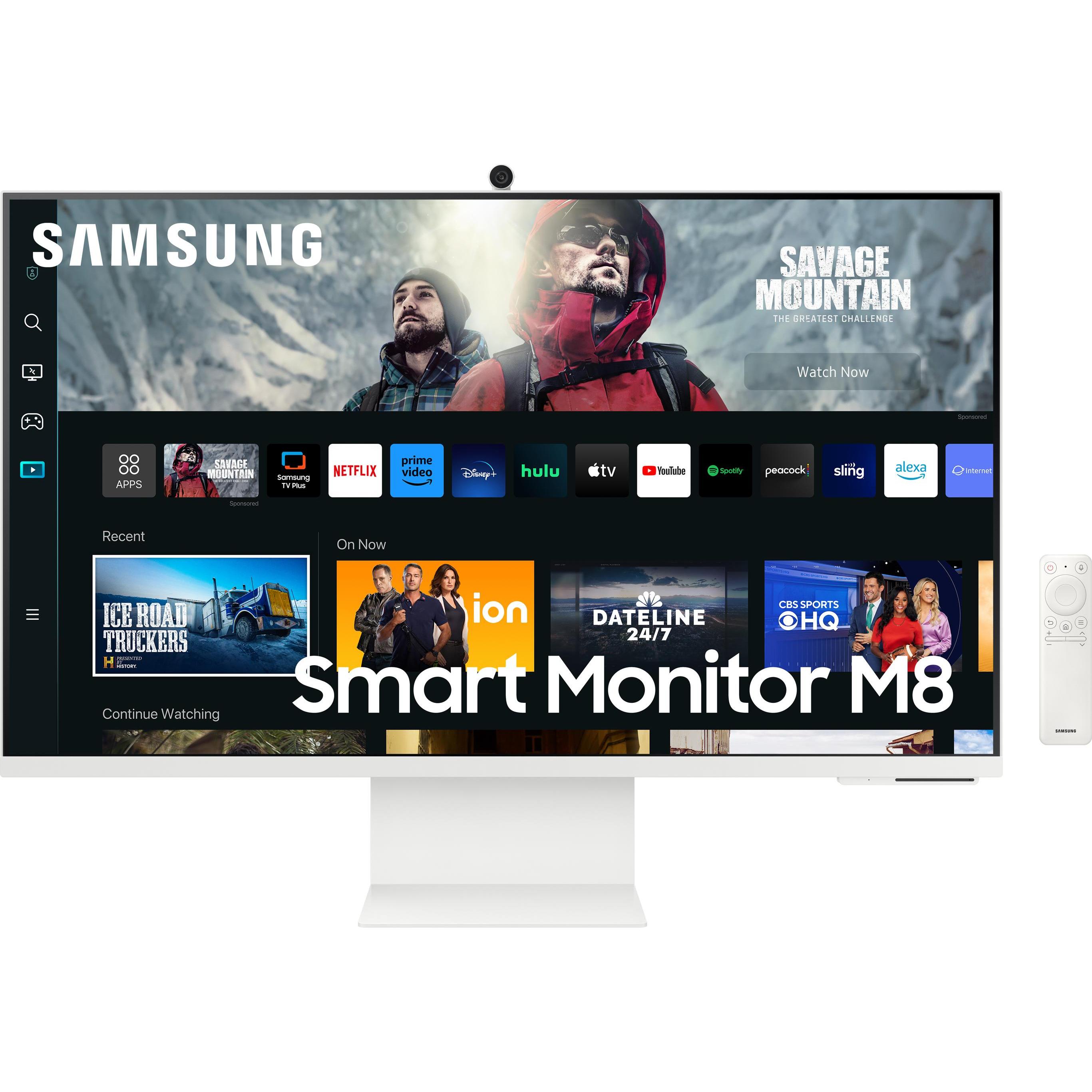 Samsung Smart Monitor M8 (3840 x 2160 Pixel, 32"), Monitor, Weiss