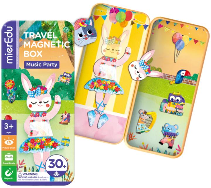Actual product image mierEdu Magnetic Travel Box - Music Party - (ME0887)