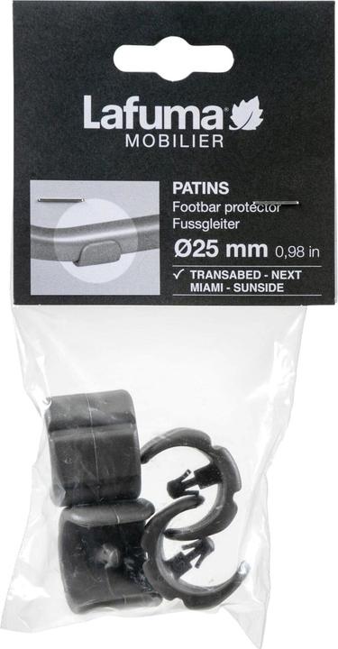 Lafuma Kit Patins ø25mm pour Transabed, Next Miami et Sunside