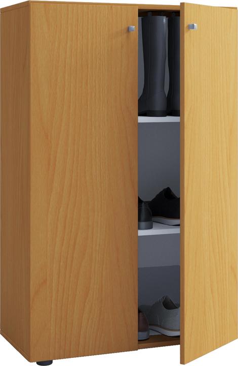 Produktbild VCM Holz Büroschrank Aktenregal Lona 3 Fächer mit Drehtüren (70 x 40 x 74 cm)
