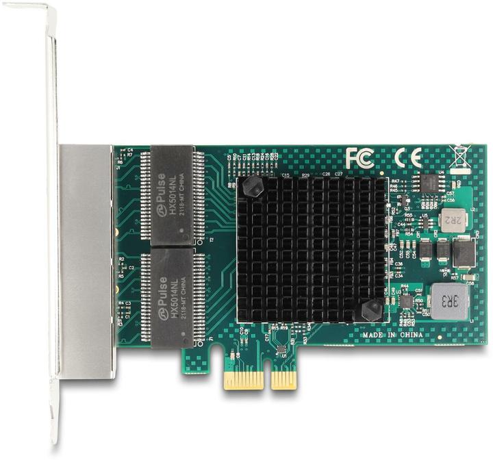 Produktbild Delock PCI Express x1 Karte zu 4 x RJ45 Gigabit LAN BCM (Mini PCI Express)