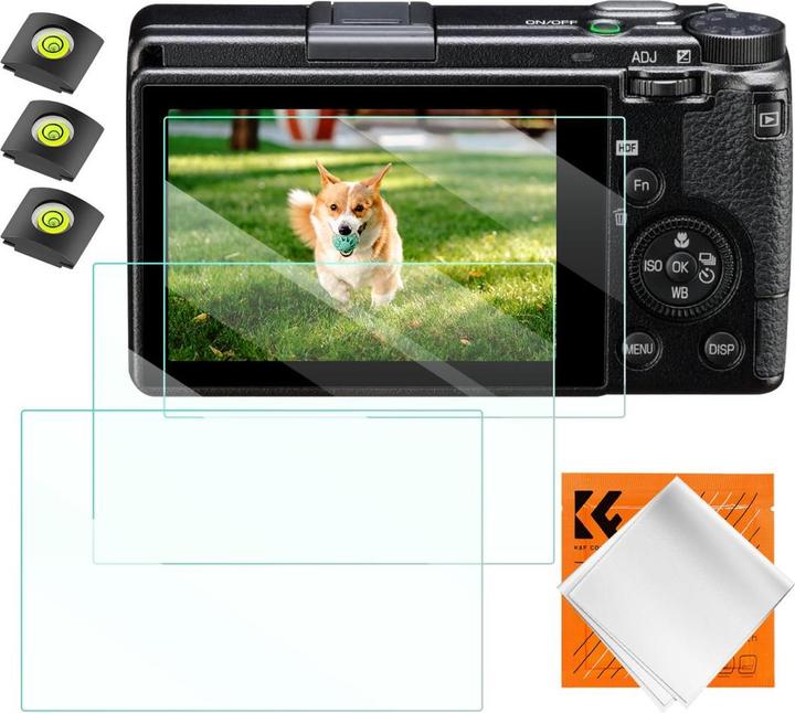 Produktbild K&F Concept Camera Screen Protector*3, with Hot Shoe Level*3, for Ricoh GR III