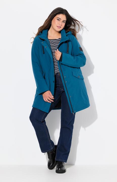 Immagine prodotto Ulla Popken Giacca lunga HYPRAR in softshell idrorepellente con cappuccio (46, 48)