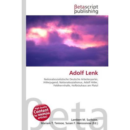 Adolf Lenk, Fachbücher