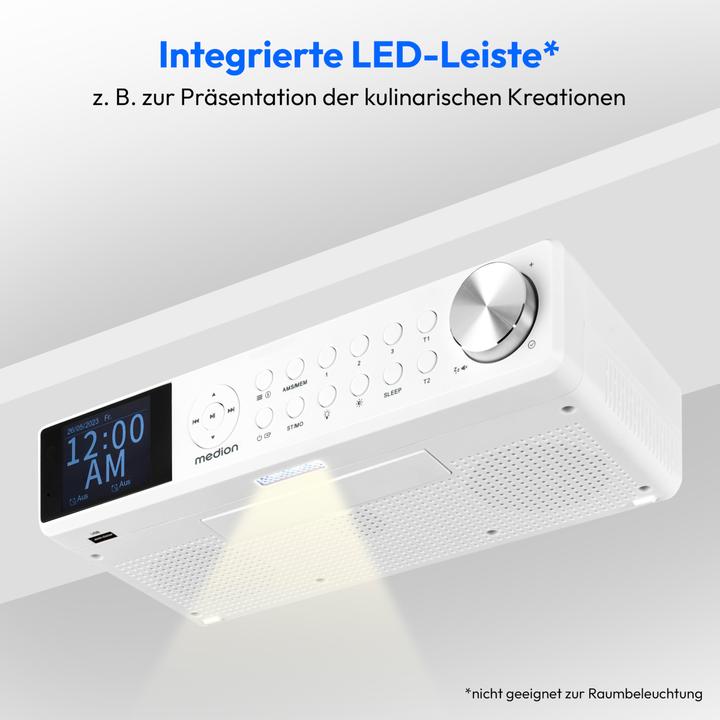 Produktbild Medion LIFE P66750 DAB+ PREMIUM KÜCHENRADIO (DAB+, FM, PLL, Bluetooth)
