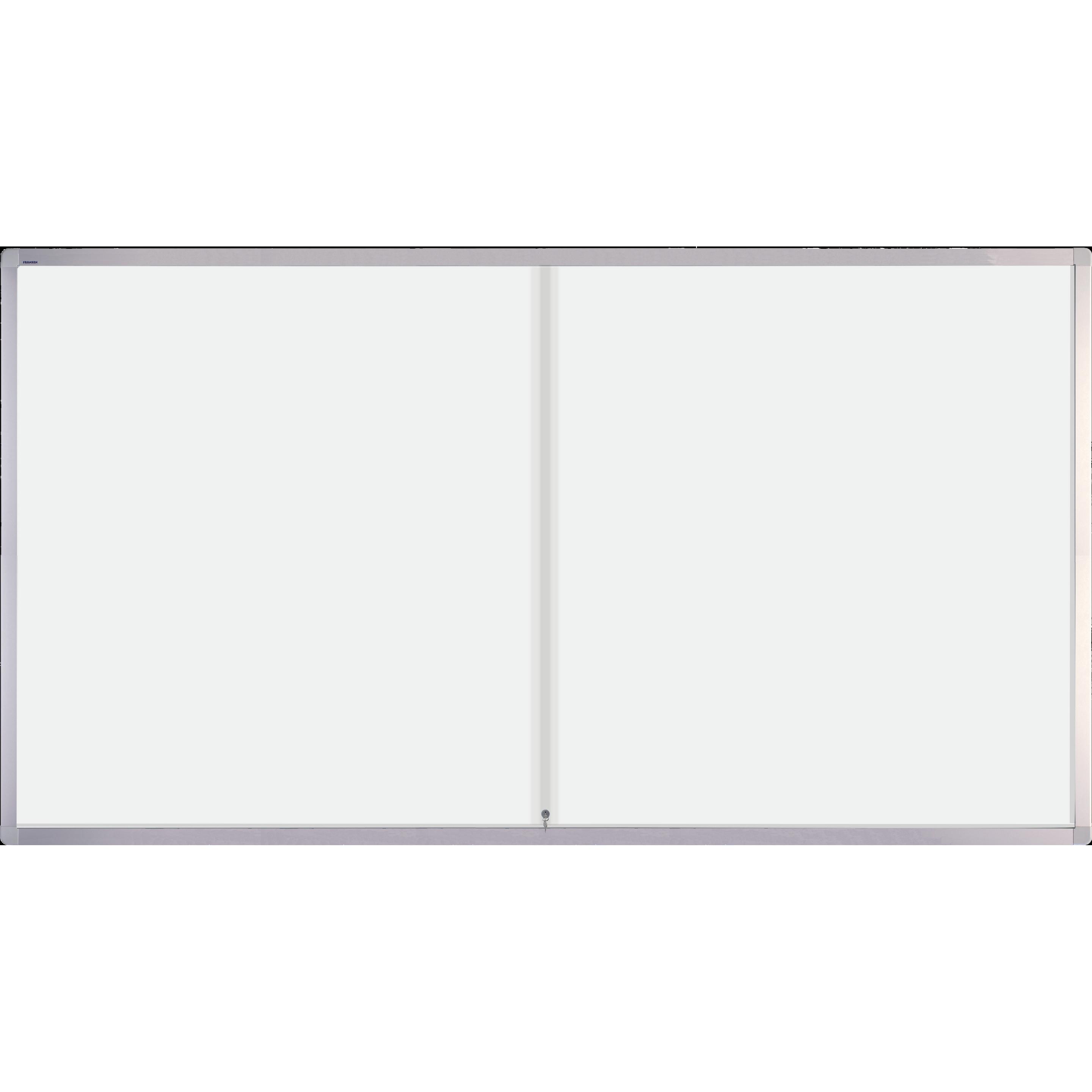Franken, Informationsschild, Schiebeglasvitrine Schreibtafel SK6124 99x184x4.6cm ws